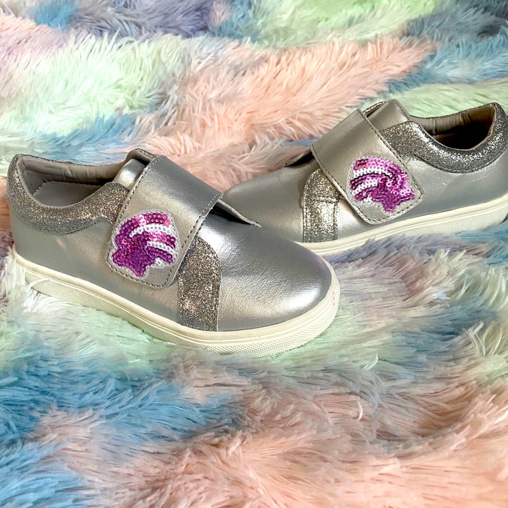 Girls Nicole Miller  Sequin Slip Ons